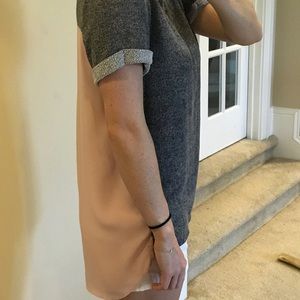 Sweater T-Shirt with Back Pink Blouse